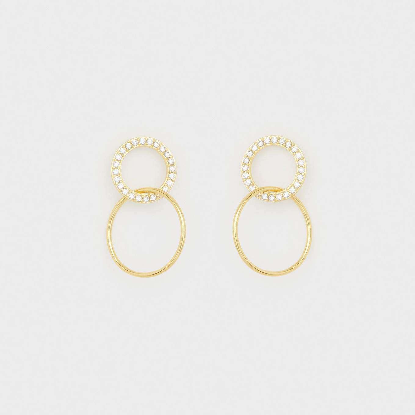 Balboa Shimmer Interlocking Studs by Gorjana