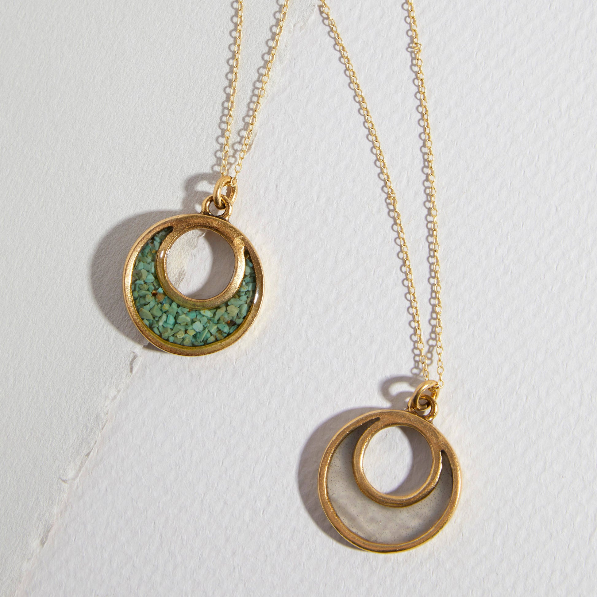 Cameoko The Sal Petite Open Crescent Necklace