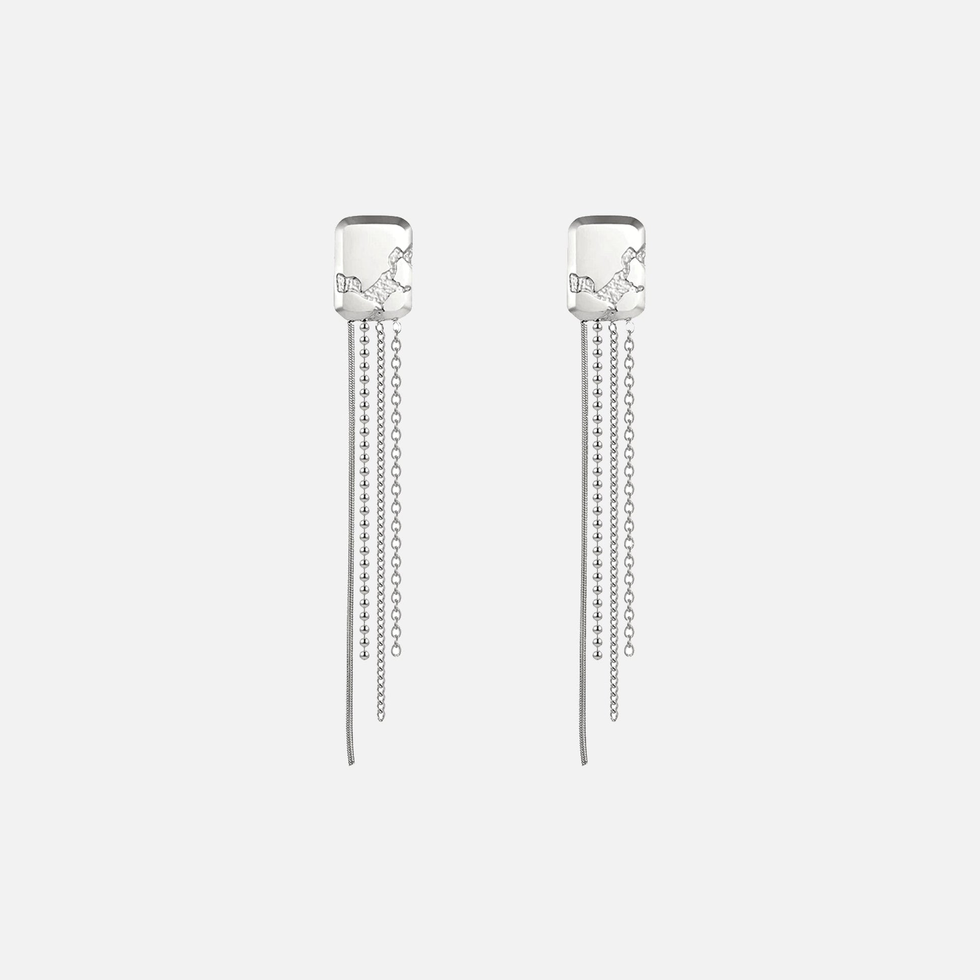 ARSN Stripped Down Earrings - Silver