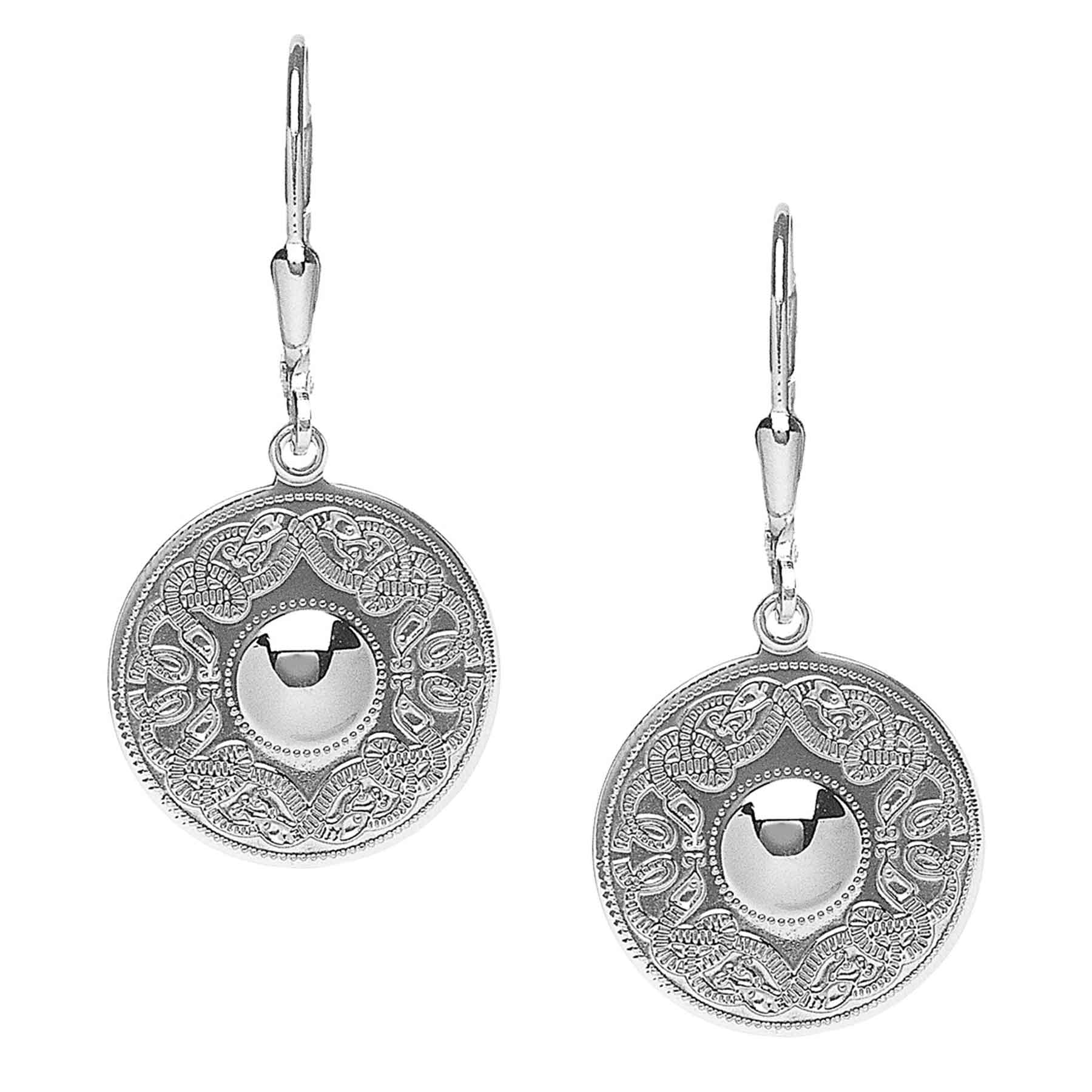Celtic Warrior Shield Small Earrings