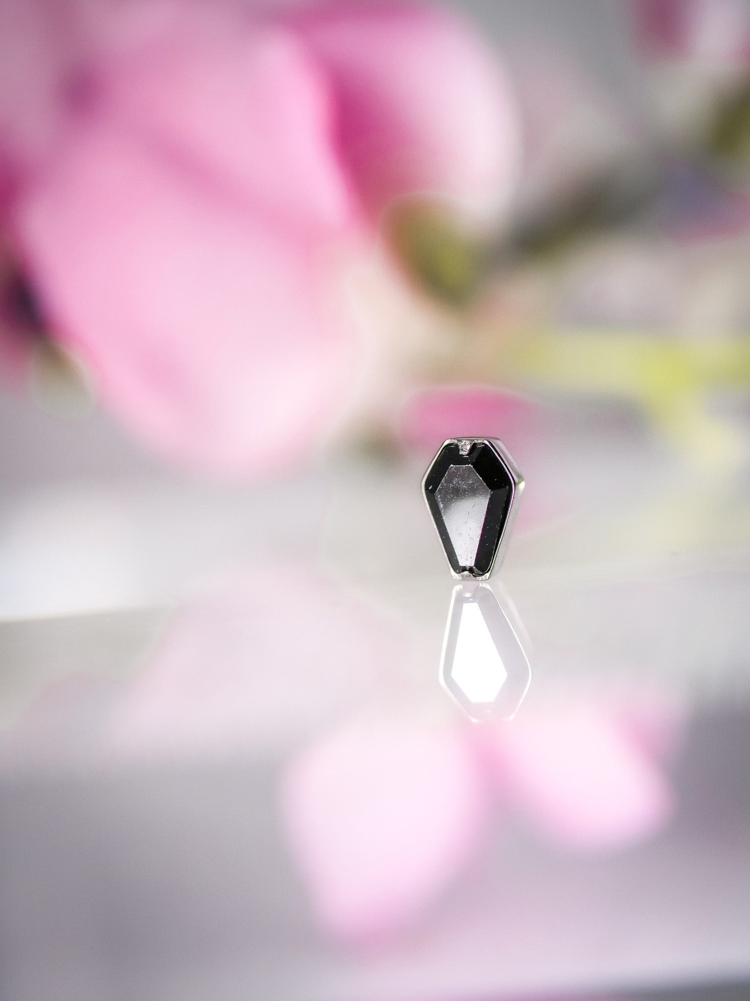 Black Coffin Internally End by Invictus Body Jewelry