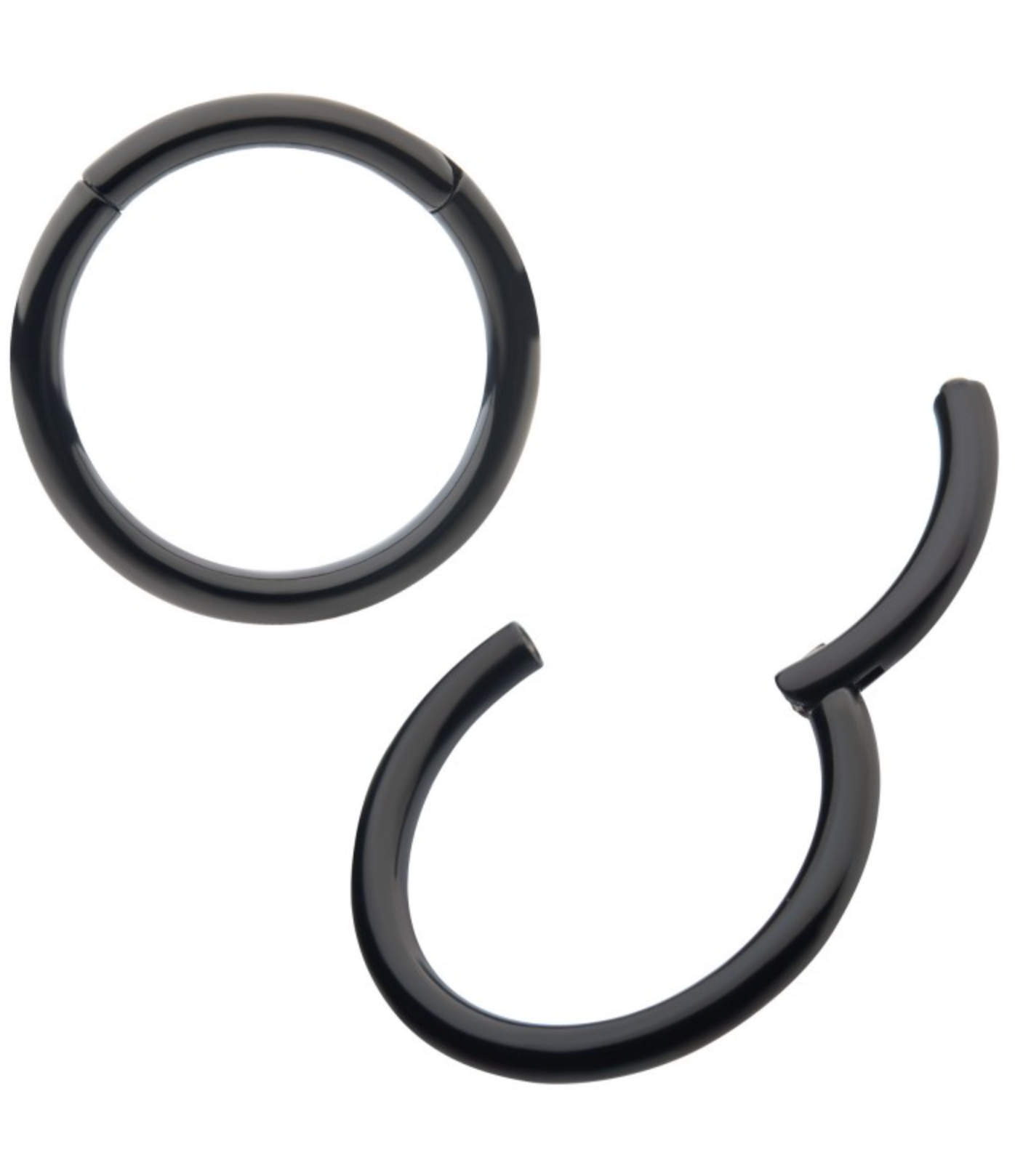 Black Clicker Ring - Standard Titanium Jewelry
