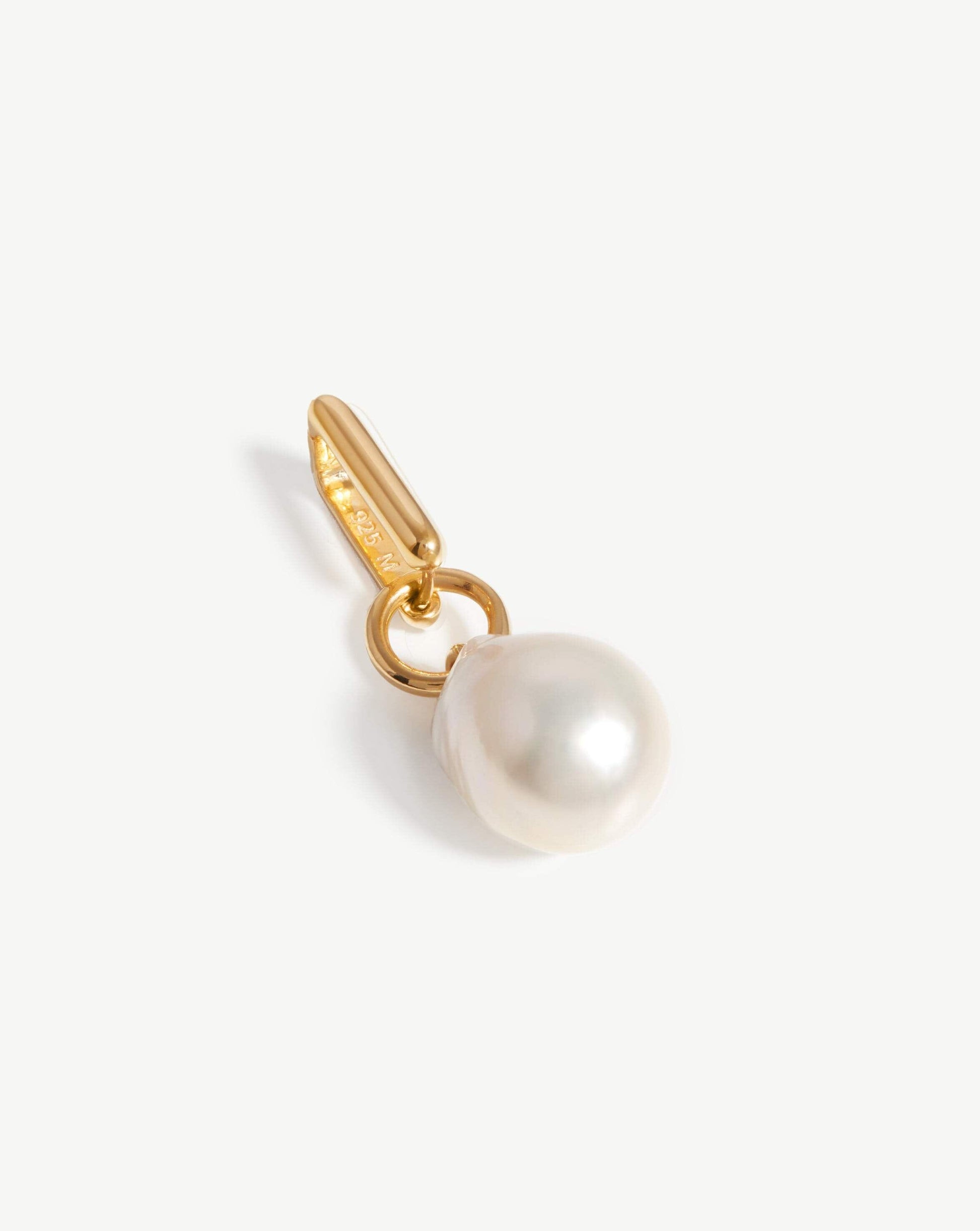 Baroque Pearl Single Ovate Earring | 18ct Gold Plated Vermeil/Pearl