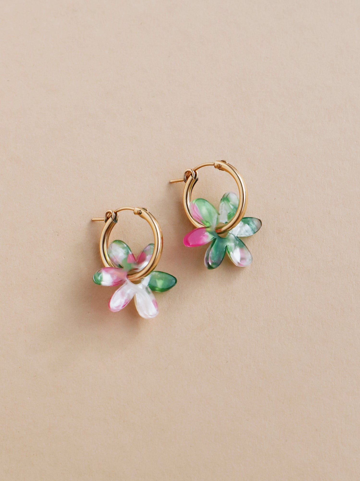 Caia Hoops in Water Lily