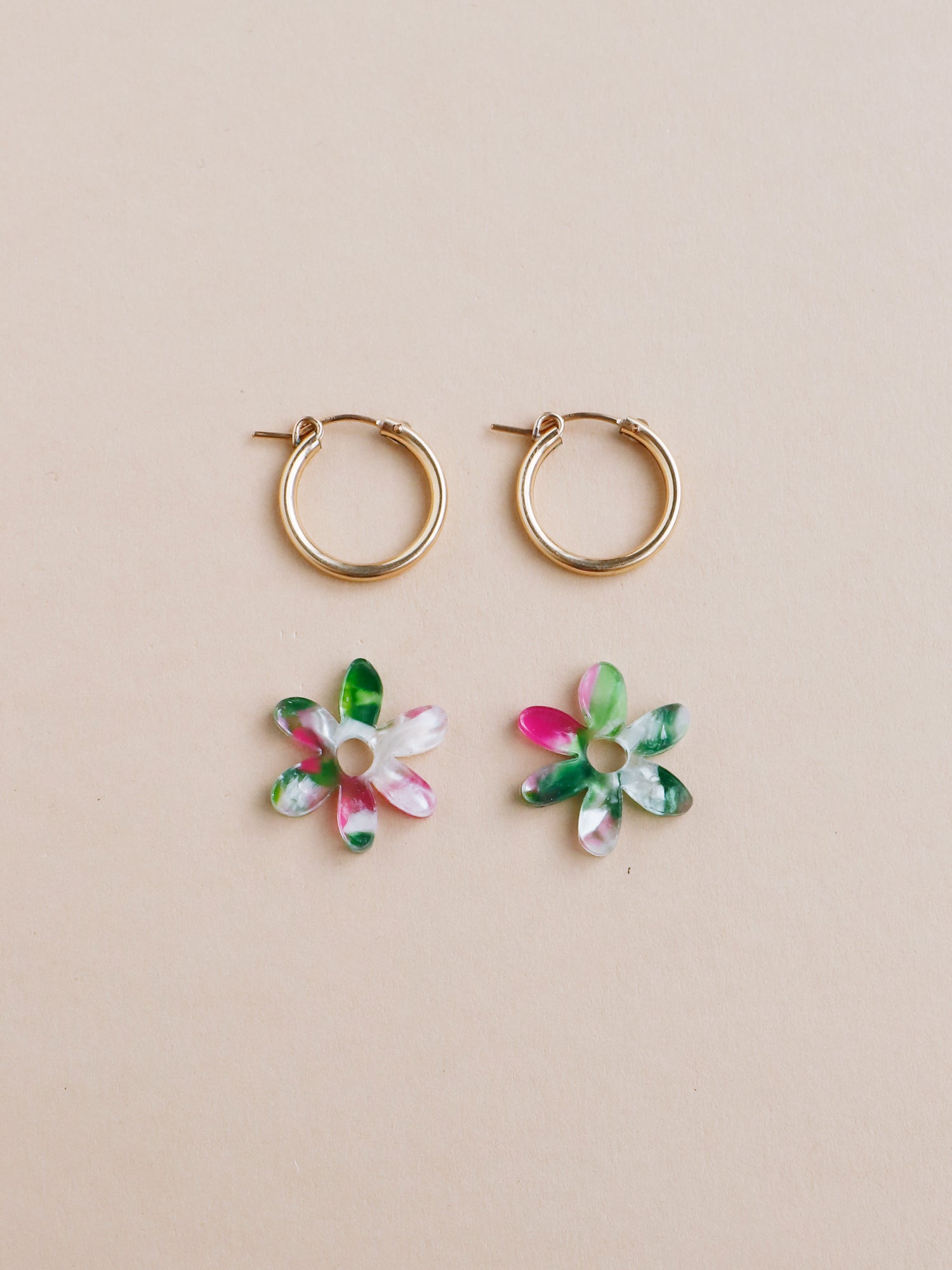Caia Hoops in Water Lily