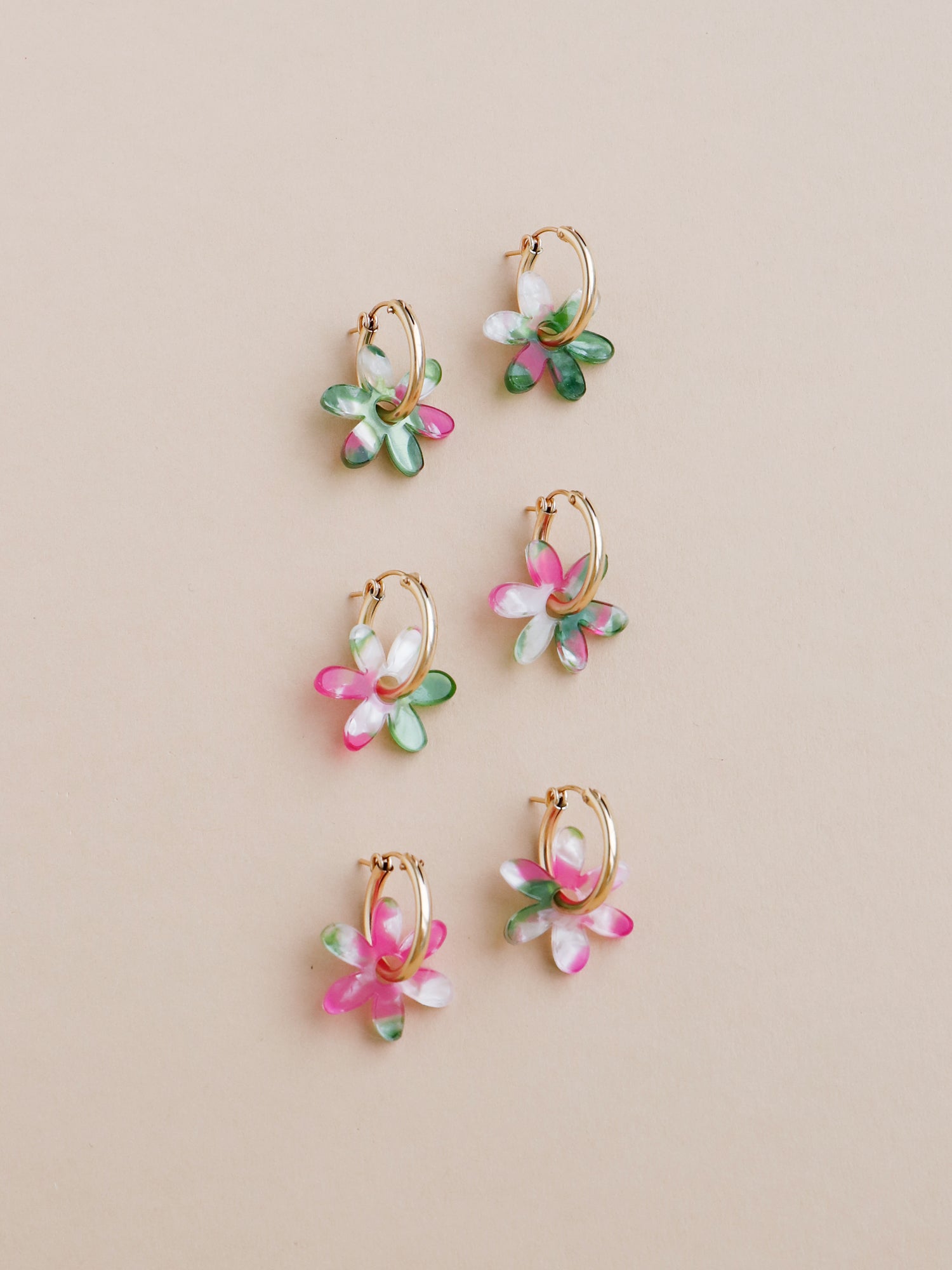 Caia Hoops in Water Lily