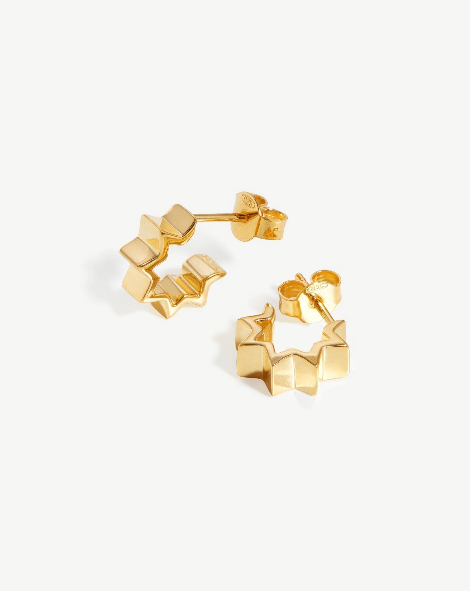 Celestial Mini Star Huggies | 18ct Gold Plated Vermeil