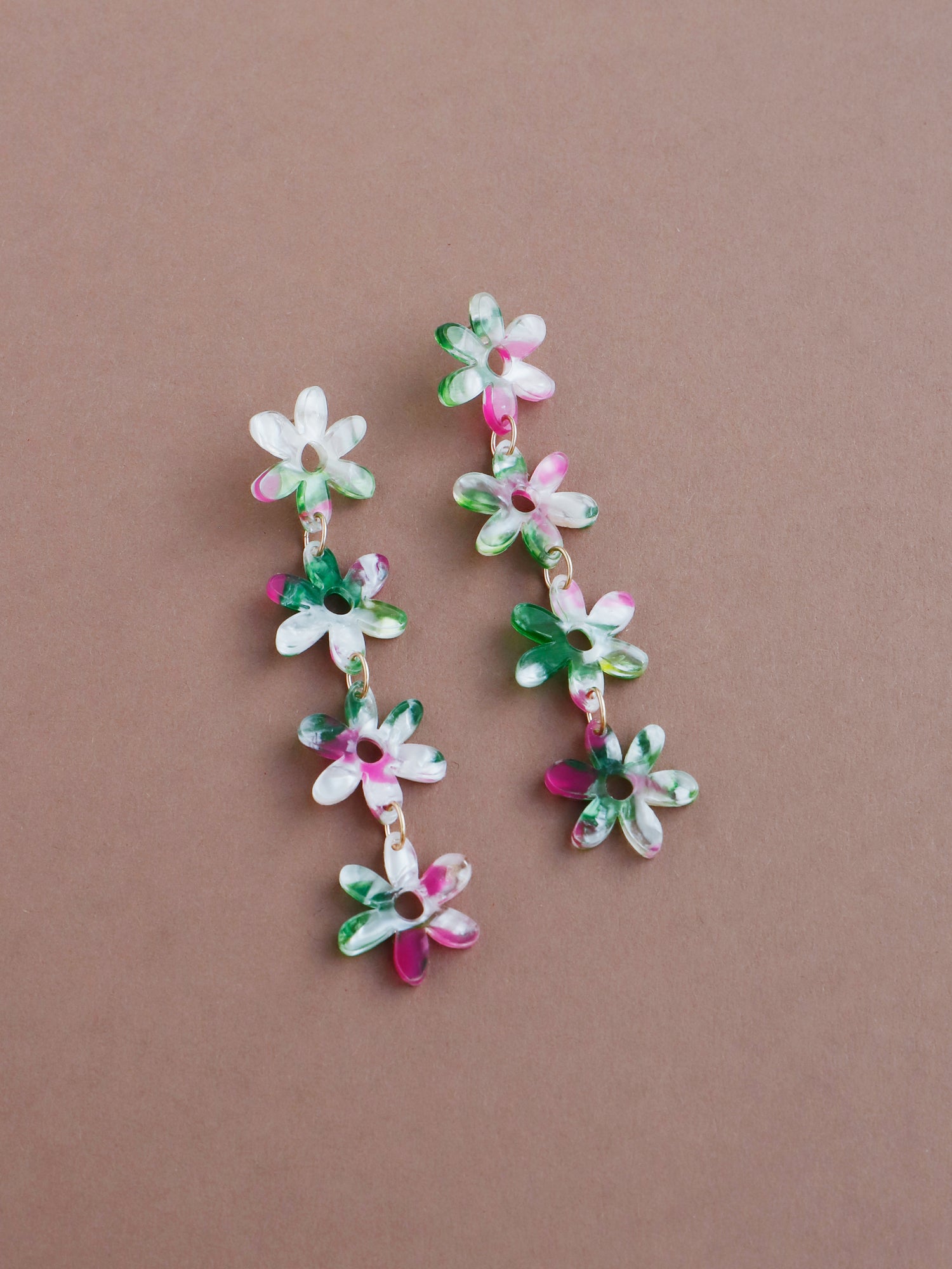 Connie Statement Earrings in Water Lily