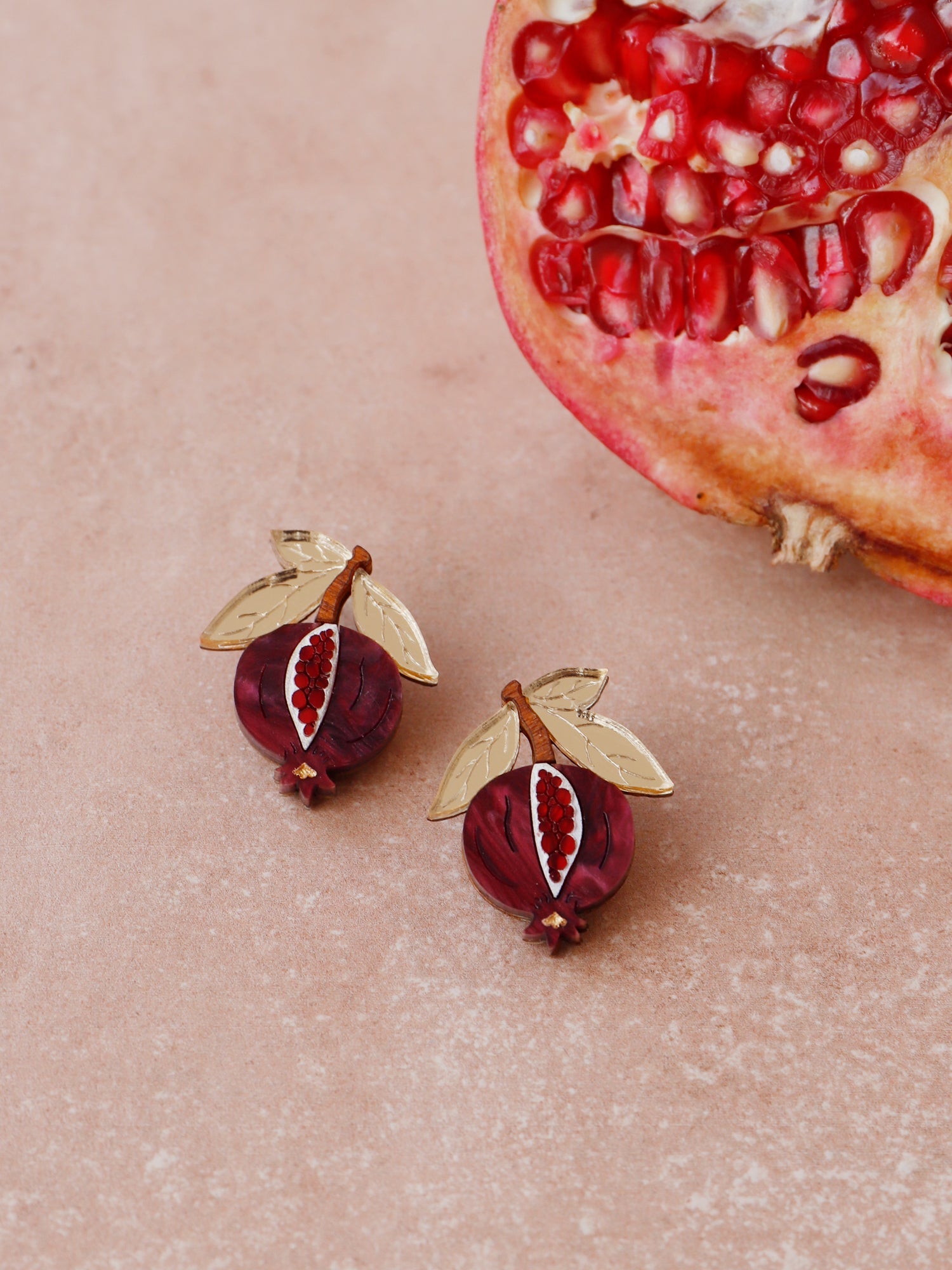 42. Mini Pomegranate Studs - Seconds